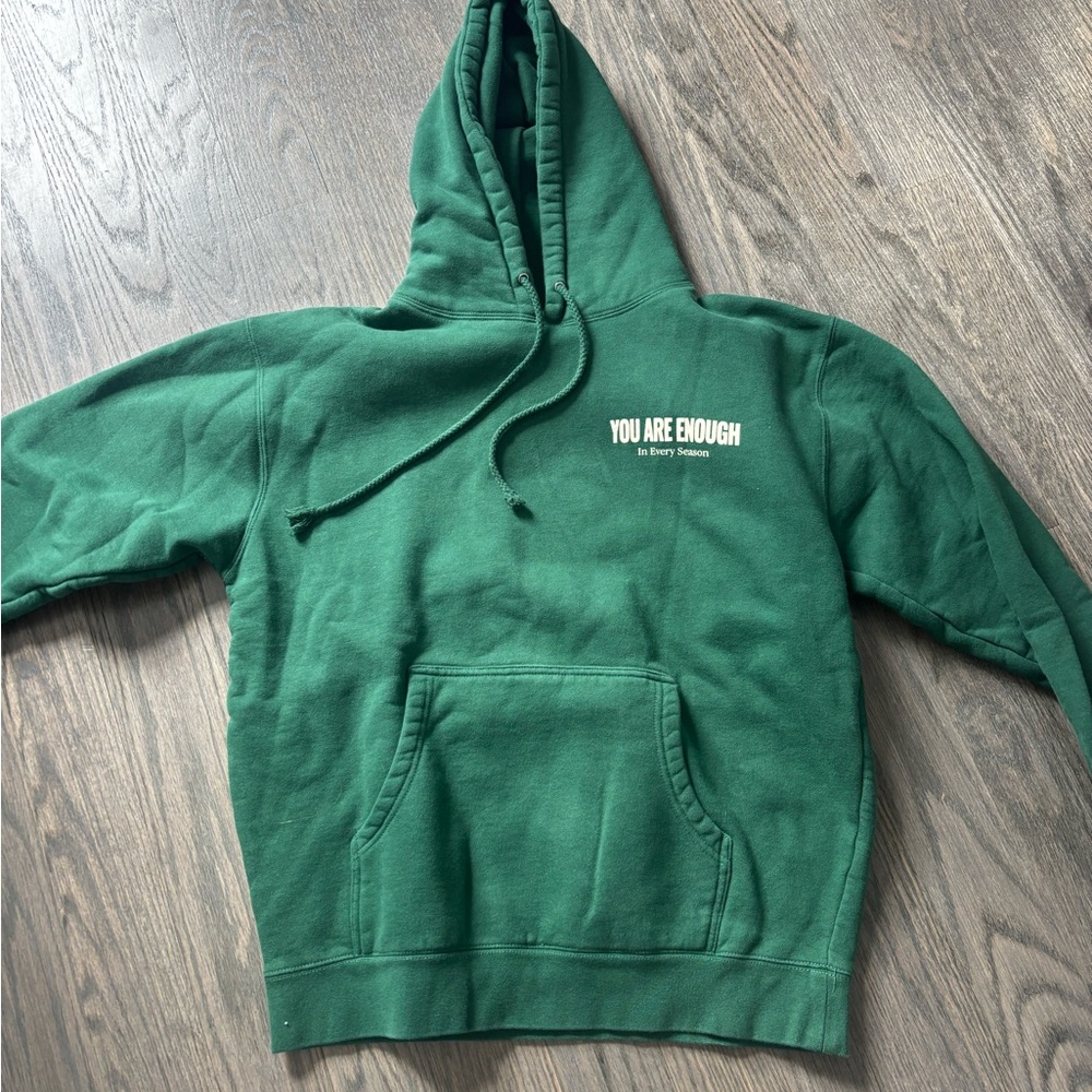 OurSeasns You are enough in every season green sweatshirt